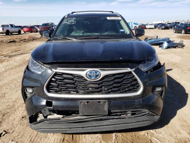 5TDAARAH9NS514234 - 2022 TOYOTA HIGHLANDER HYBRID XLE GRAY photo 5