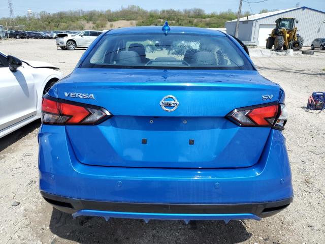 3N1CN8EVXLL863027 - 2020 NISSAN VERSA SV BLUE photo 6