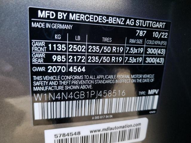 W1N4N4GB1PJ458516 - 2023 MERCEDES-BENZ GLA 250 GRAY photo 13