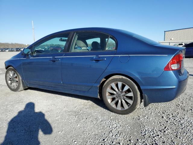 19XFA16949E001773 - 2009 HONDA CIVIC EXL BLUE photo 2