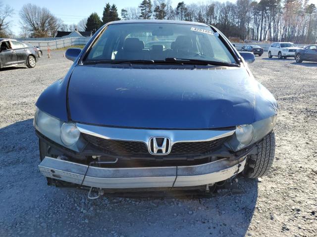 19XFA16949E001773 - 2009 HONDA CIVIC EXL BLUE photo 5