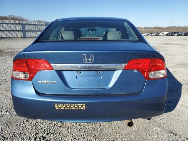 19XFA16949E001773 - 2009 HONDA CIVIC EXL BLUE photo 6