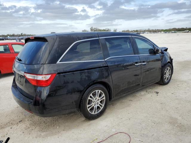 5FNRL5H69DB027421 - 2013 HONDA ODYSSEY EXL BLACK photo 3