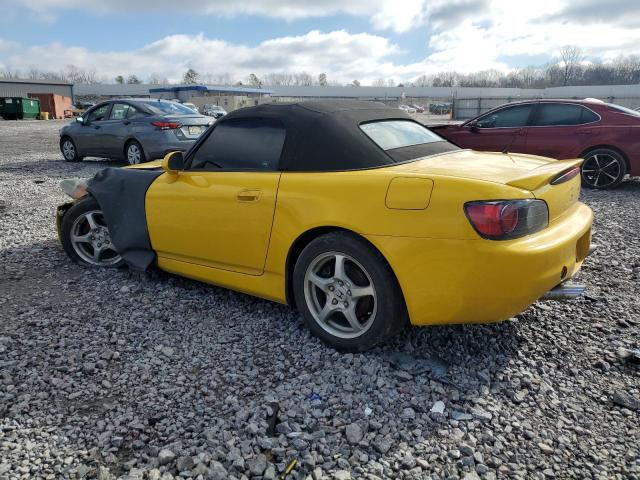 JHMAP11423T001899 - 2003 HONDA S2000 YELLOW photo 2