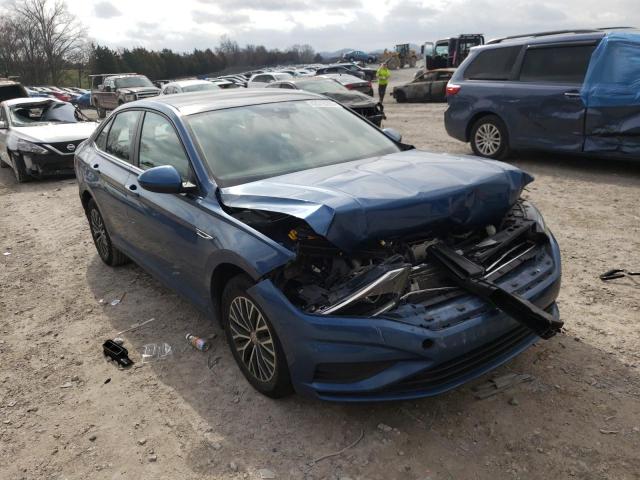 3VWE57BU0KM137677 - 2019 VOLKSWAGEN JETTA SEL BLUE photo 4