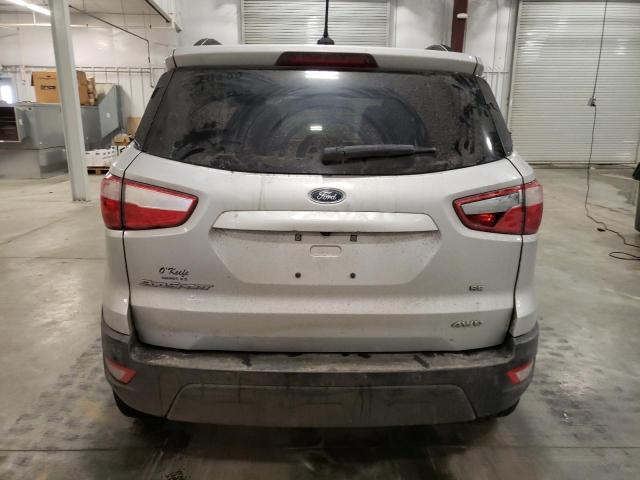MAJ6P1UL8JC178051 - 2018 FORD ECOSPORT SE SILVER photo 6