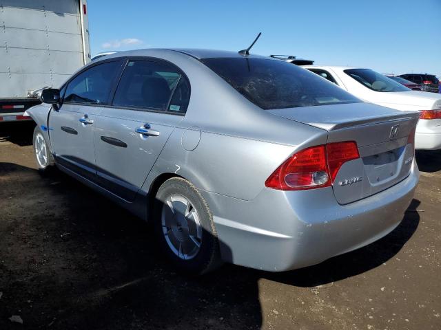 JHMFA36297S006782 - 2007 HONDA CIVIC HYBRID SILVER photo 2