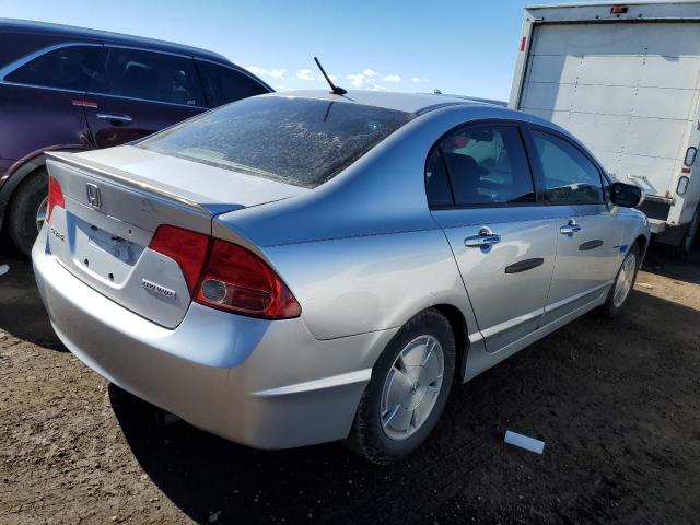 JHMFA36297S006782 - 2007 HONDA CIVIC HYBRID SILVER photo 3