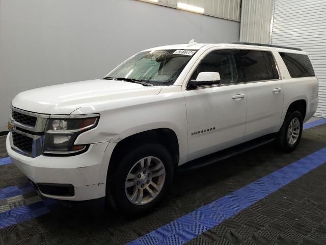 1GNSKHKCXKR287782 - 2019 CHEVROLET SUBURBAN K1500 LT WHITE photo 1