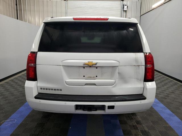 1GNSKHKCXKR287782 - 2019 CHEVROLET SUBURBAN K1500 LT WHITE photo 6