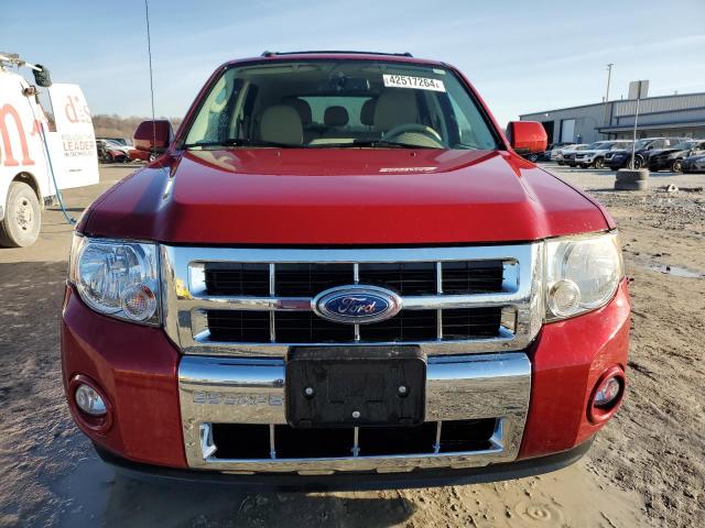 1FMCU0EGXBKB09611 - 2011 FORD ESCAPE LIMITED RED photo 5