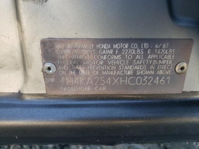 JH4KA254XHC032461 - 1987 ACURA LEGEND TWO TONE photo 12