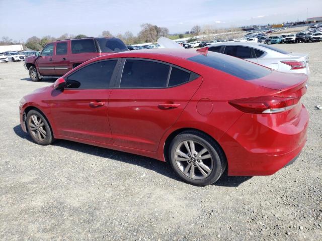 KMHD84LF0HU210843 - 2017 HYUNDAI ELANTRA SE RED photo 2