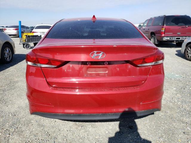 KMHD84LF0HU210843 - 2017 HYUNDAI ELANTRA SE RED photo 6