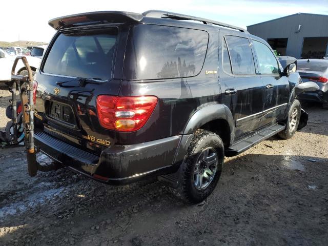 5TDBT48A54S214716 - 2004 TOYOTA SEQUOIA LIMITED BLACK photo 3