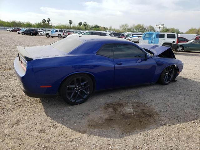 2C3CDZJG3NH215364 - 2022 DODGE CHALLENGER GT BLUE photo 3