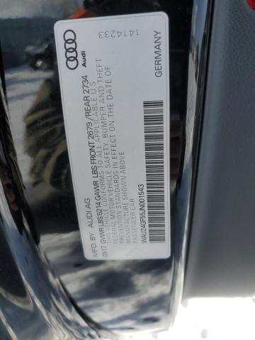WAU24GF55JN001543 - 2018 AUDI S5 PRESTIGE BLACK photo 12