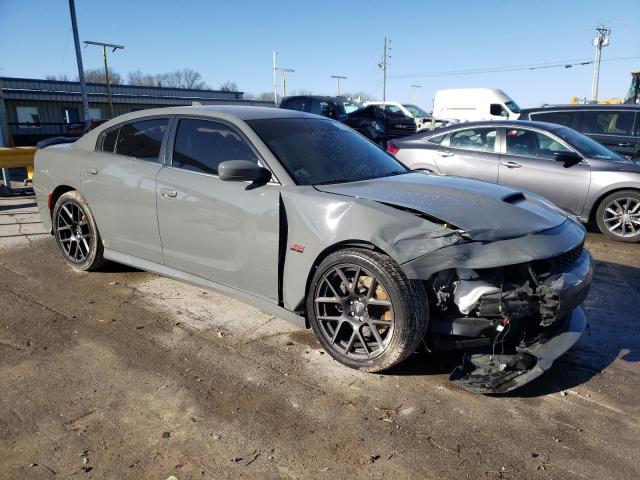 2C3CDXGJ1KH604569 - 2019 DODGE CHARGER SCAT PACK GRAY photo 4