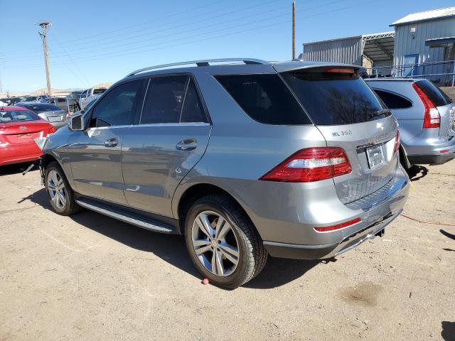 4JGDA5HB1DA187648 - 2013 MERCEDES-BENZ ML 350 4MATIC SILVER photo 2