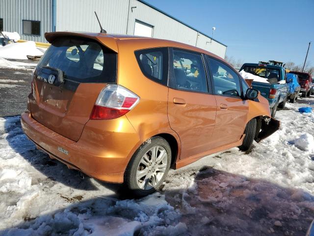 JHMGE8H49AS011041 - 2010 HONDA FIT SPORT ORANGE photo 3