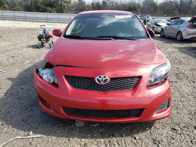 1NXBU4EE3AZ180248 - 2010 TOYOTA COROLLA BASE RED photo 5