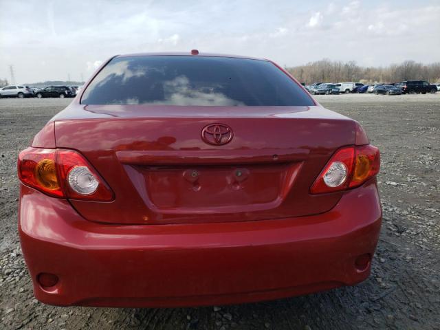 1NXBU4EE3AZ180248 - 2010 TOYOTA COROLLA BASE RED photo 6