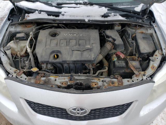 2T1BU4EE6AC218315 - 2010 TOYOTA COROLLA BASE SILVER photo 11