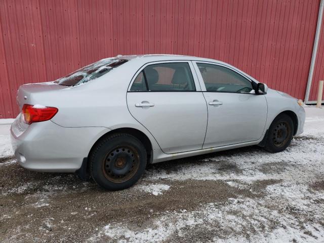 2T1BU4EE6AC218315 - 2010 TOYOTA COROLLA BASE SILVER photo 3