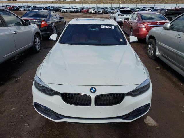 WBA4W3C53KAF92936 - 2019 BMW 430I WHITE photo 5