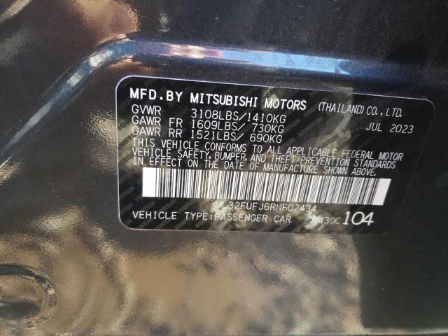 ML32FUFJ6RHF02434 - 2024 MITSUBISHI MIRAGE G4 ES GRAY photo 13