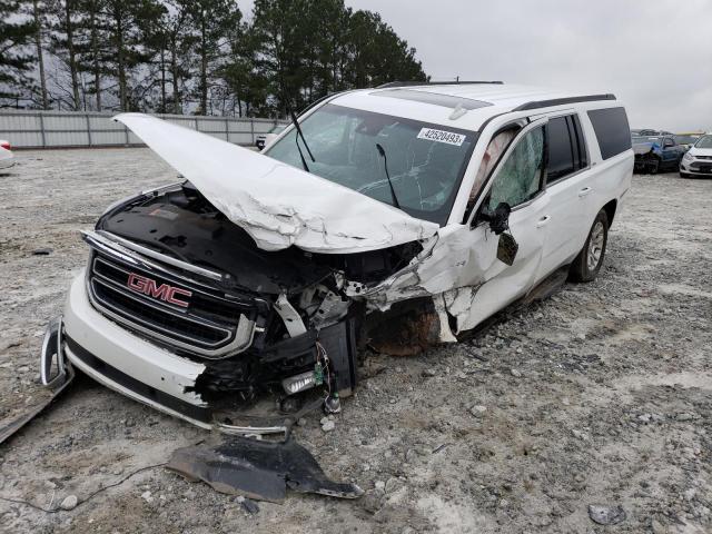 1GKS2GKC3KR162243 - 2019 GMC YUKON XL K1500 SLT WHITE photo 1