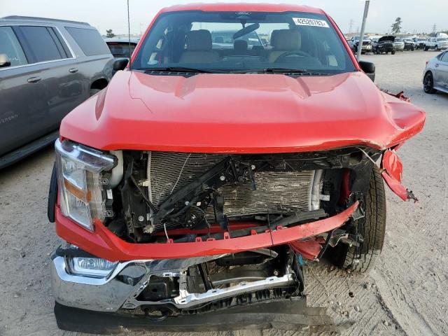 1FTFX1E89NKD85547 - 2022 FORD F150 SUPER CAB RED photo 5