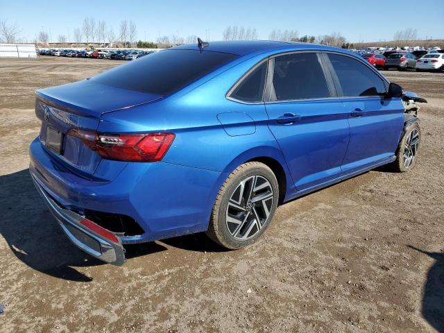 3VWGM7BU7NM014149 - 2022 VOLKSWAGEN JETTA SEL BLUE photo 3