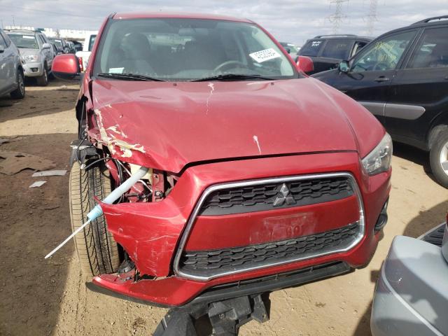 4A4AP3AU7EE017691 - 2014 MITSUBISHI OUTLANDER ES RED photo 5