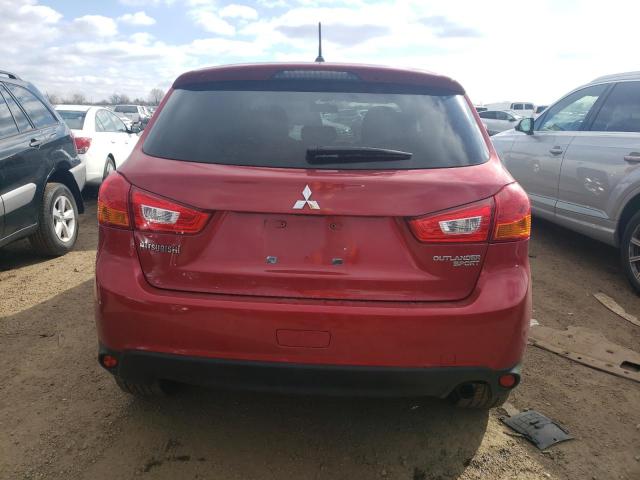 4A4AP3AU7EE017691 - 2014 MITSUBISHI OUTLANDER ES RED photo 6