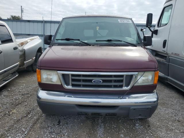 1FBNE31L16HA61115 - 2006 FORD ECONOLINE E350 SUPER DUTY WAGON BURGUNDY photo 5