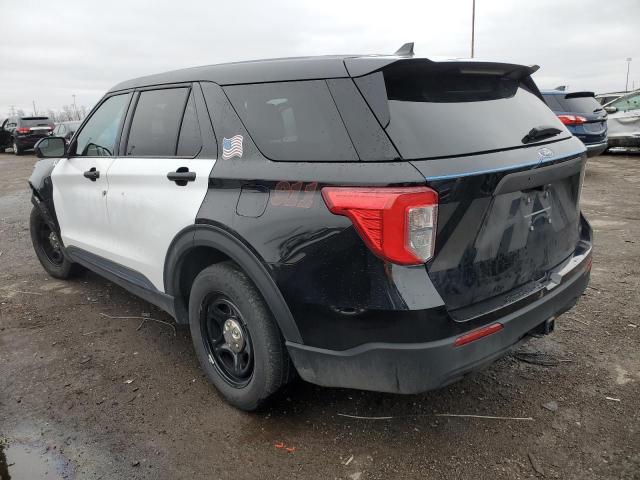 1FM5K8AC5MNA15752 - 2021 FORD EXPLORER POLICE INTERCEPTOR TWO TONE photo 2