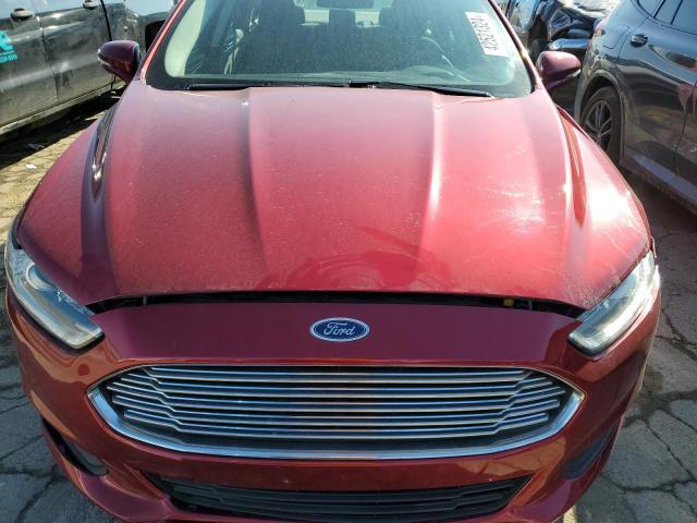 3FA6P0HD3GR378195 - 2016 FORD FUSION SE RED photo 11