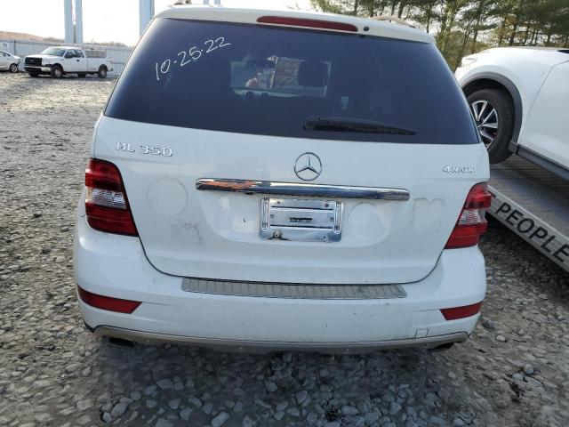 4JGBB8GB6BA725071 - 2011 MERCEDES-BENZ ML 350 4MATIC WHITE photo 6