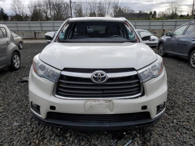 5TDJKRFH3GS342761 - 2016 TOYOTA HIGHLANDER XLE WHITE photo 5