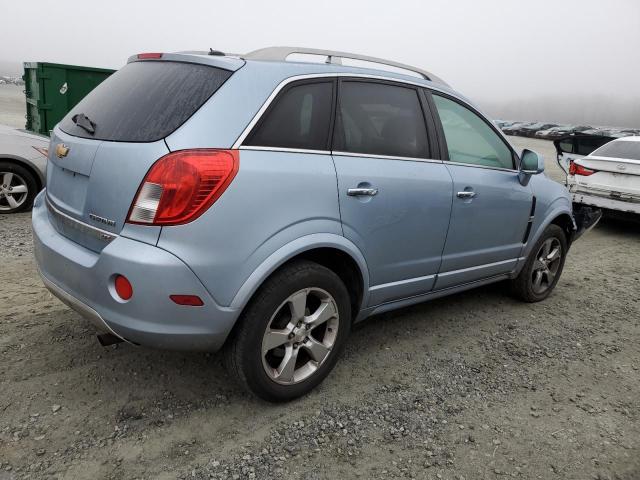 3GNAL4EK8ES597421 - 2014 CHEVROLET CAPTIVA LTZ BLUE photo 3