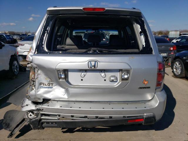 5FNYF18736B007236 - 2006 HONDA PILOT EX SILVER photo 6