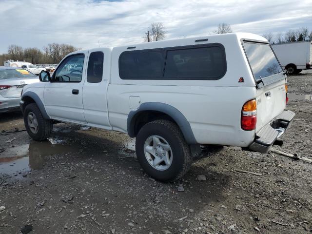 5TEWM72N71Z727010 - 2001 TOYOTA TACOMA XTRACAB WHITE photo 2