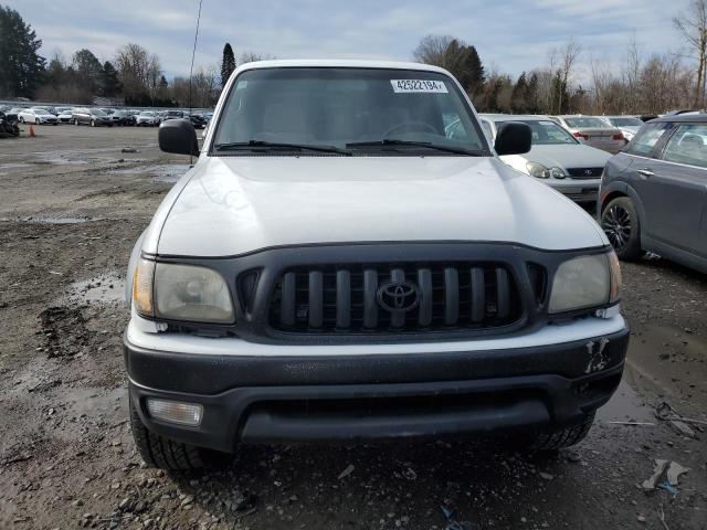 5TEWM72N71Z727010 - 2001 TOYOTA TACOMA XTRACAB WHITE photo 5