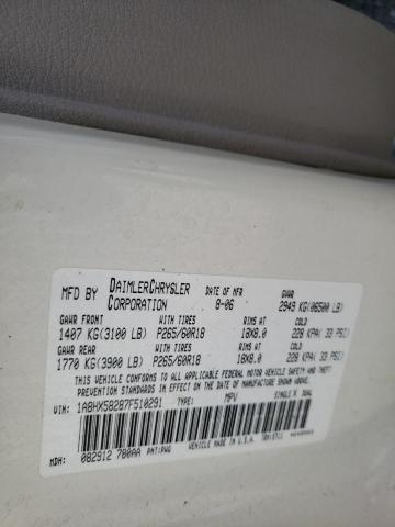 1A8HX58287F510291 - 2007 CHRYSLER ASPEN LIMITED ბეჟი ფოტო 13