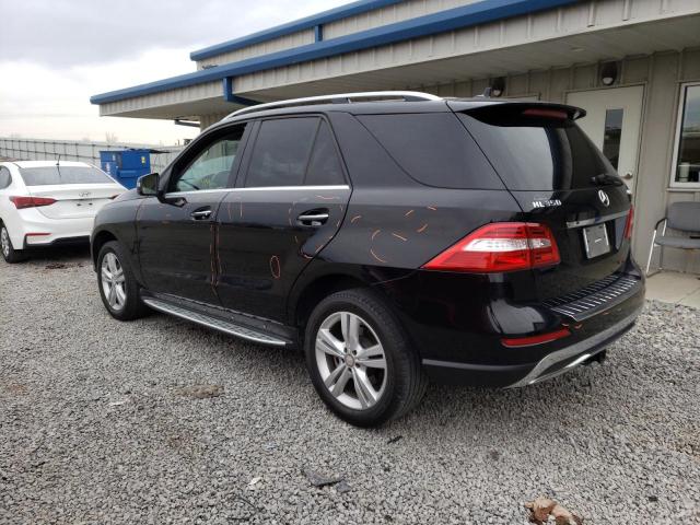 4JGDA5HBXFA464025 - 2015 MERCEDES-BENZ ML 350 4MATIC BLACK photo 2
