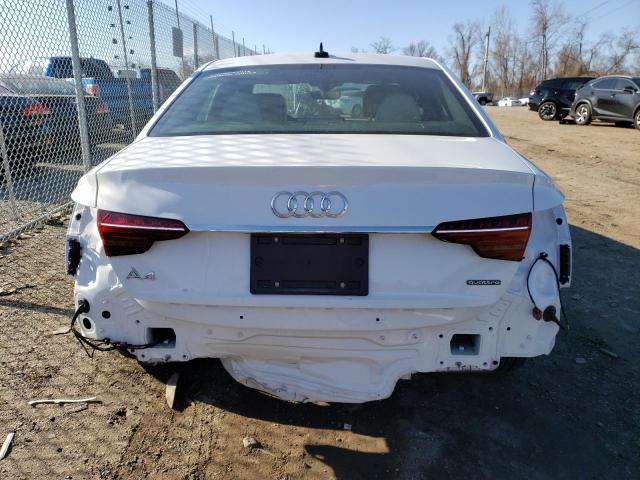 WAUDAAF47MA054522 - 2021 AUDI A4 QUATTRO PREMIUM 45 WHITE photo 6