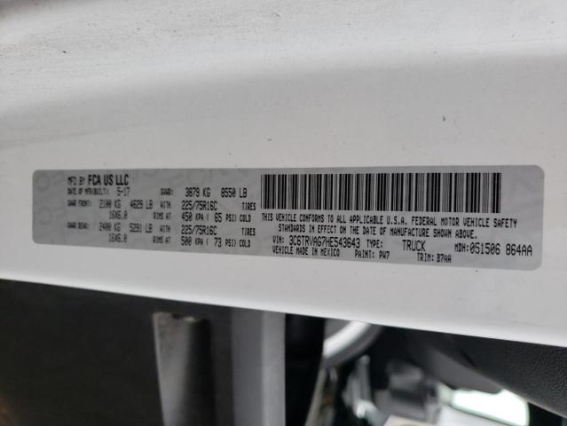 3C6TRVAG7HE543643 - 2017 RAM PROMASTER 1500 STANDARD BLUE photo 13