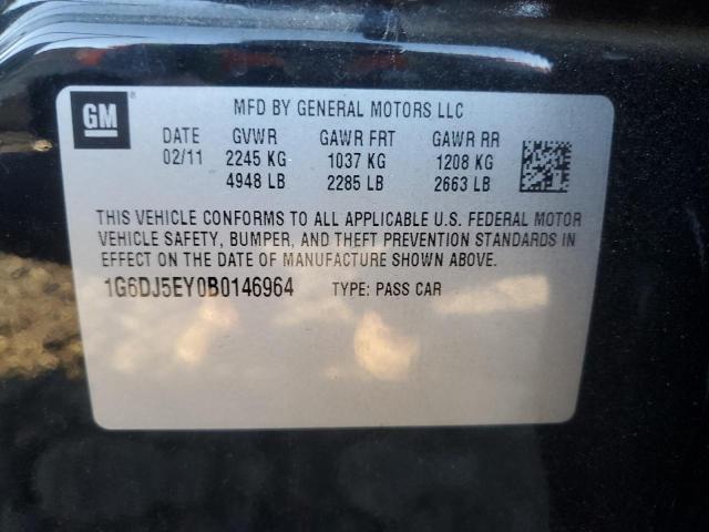 1G6DJ5EY0B0146964 - 2011 CADILLAC CTS PERFORMANCE COLLECTION Schwarz Foto 12