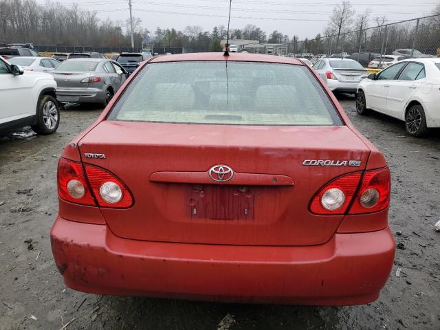 1NXBR32E85Z343045 - 2005 TOYOTA COROLLA CE RED photo 6